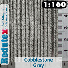 Load image into Gallery viewer, Redutex COBBLESTONE Grey N 3D Flexible Texture Sheet Self Adhesive 160AD111
