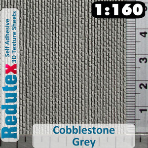 Redutex COBBLESTONE Grey N 3D Flexible Texture Sheet Self Adhesive 160AD111