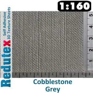 Redutex COBBLESTONE Grey N 3D Flexible Texture Sheet Self Adhesive 160AD111