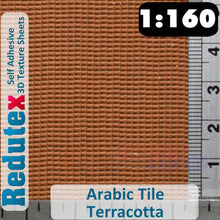 Load image into Gallery viewer, Redutex ARABIC TILE Terracotta N 3D Flexible Texture Building Sheet 160TA112
