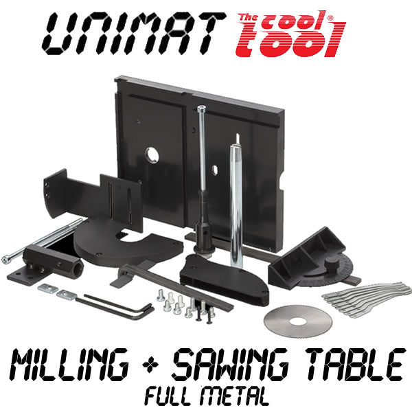 UNIMAT MetalLine Full Metal 162330A  CIRCULAR SAW & MILLING TABLE SET Full Metal