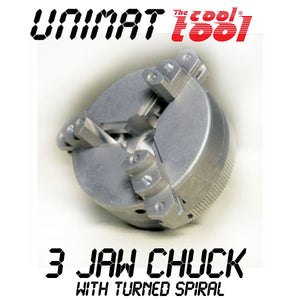 3 JAW CHUCK with Turned Spiral Full Metal UNIMAT Metal Line Full Metal - 164430