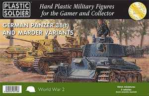 Plastic Soldier 15mm WW2V15025 German Army PANZER 38 and MARDER Variants WW2