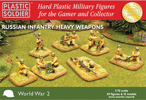 Plastic Soldier Company 1:72 WWII RUSSIAN HEAVY WEAPONS Scale Kit WW2020004