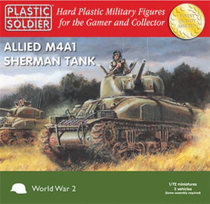 Plastic Soldier Company 1:72 WWII 3 x SHERMAN M4A1 Scale PSC WW2V20004