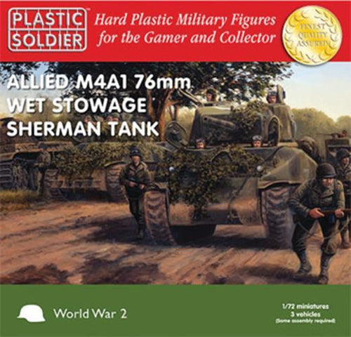 Plastic Soldier Company 1:72 WWII WET STOWAGE SHERMAN M4A1 Scale PSC WW2V20005