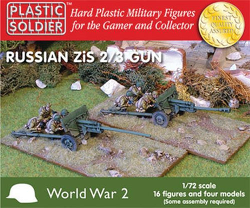 Plastic Soldier Company 1:72 WWII RUSSIAN FIELD GUN Scale PSC WW2G20002
