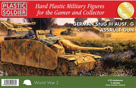 Plastic Soldier 1:72 WWII 3 x STUG ASSAULT GUN Scale Kit WW2V20008