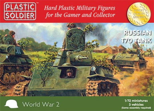 Plastic Soldier Company 1:72 WWII 3 x RUSSIAN T70 TANK Scale PSC WW2V20009