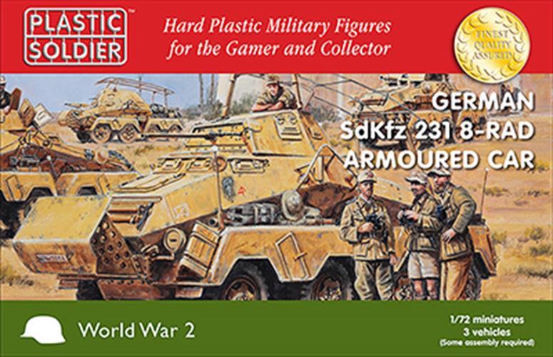 Plastic Soldier Company 1:72 WWII GERMAN SDKFZ 231 8 RAD Scale PSC WW2V20025
