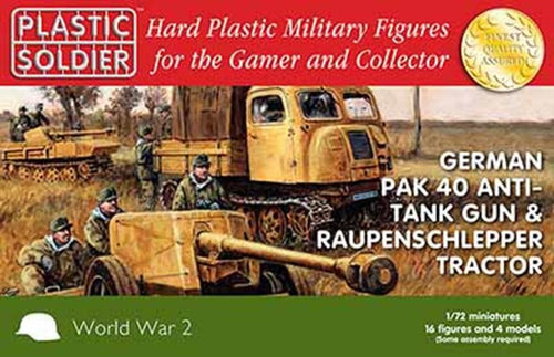 Plastic Soldier Company 1:72 WWII PAK 40 AND RAUPENSCHLEPPER Scale PSC WW2G20005