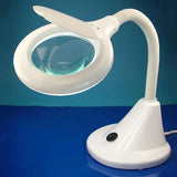 MAGNIFIER LAMP Compact Flexible Shadow Free Desk Lens Cap LightCraft LC8082