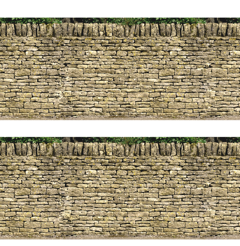 DRY STONE WALL SINGLE Self Adhesive Building Papers N 1:148 Art Printers BM026N