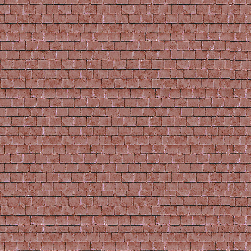 RED ROOF TILES Self Adhesive Building Papers  N 1:148 Art Printers BM063N