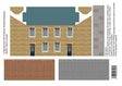 Dressed Stone Houses Self Adhesive Building Papers OO 1:76 Art Printers BM301