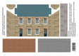 YORK STONE HOUSES Self Adhesive Building Papers OO 1:76 Art Printers BM304