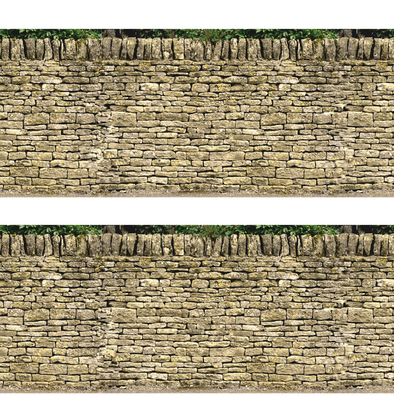 DRY STONE WALL SINGLE Self Adhesive Building Papers OO 1:76 Art Printers BM026
