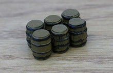 Load image into Gallery viewer, BARRELS x 6 Painted yard items ready to place P&amp;D Marsh OO gauge Z51
