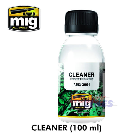 UNIVERSAL CLEANER 100ml for ACRYLIC PAINTS AMMO By Mig Jimenez Mig2001