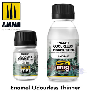 ENAMEL ODOURLESS THINNER White Spirit for weathering AMMO Mig Jimenez MIG2018/9