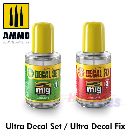 ULTRA DECAL SET / FIX  High Quality Decal Solution AMMO Mig Jimenez MIG2029/30