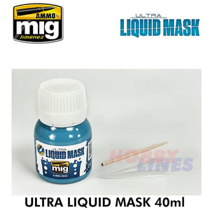 ULTRA LIQUID MASK 40ml Blue versatile masking fluid  AMMO Mig Jimenez Mig2032