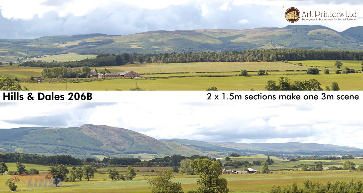 HILLS & DALES Pack B 206B OO ID Backscenes Art printers Std/Premium 15"