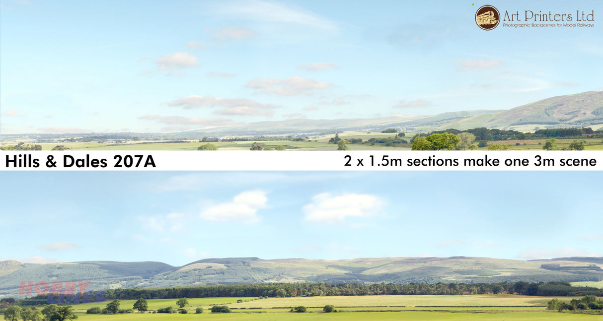 HILLS & DALES Pack A OO 207A ID Backscenes Art printers STD/Premium 15"