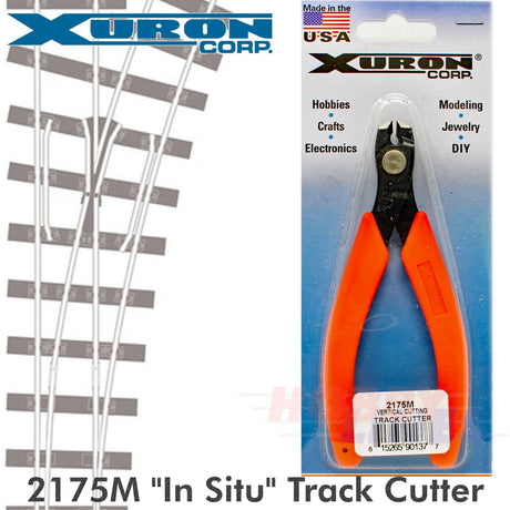 Xuron 2175M "IN SITU" TRACK CUTTING SHEARS flush cutters N/OO/HO model railways