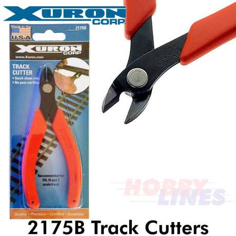 TRACK CUTTING SHEARS Semi-Flush cutters N/OO/HO model railways XURON 2175B