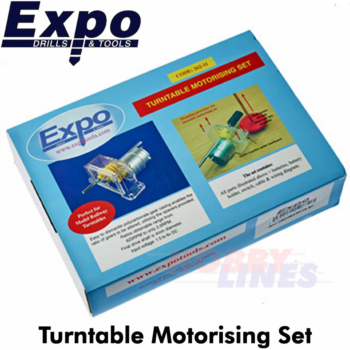 TURNTABLE MOTORISONG KIT Model Railways ideal for OO HO N guage Expo Tools 26211