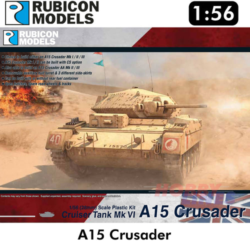 A15 Crusader Tank or MkVI WWII Plastic Model Kit 1:56 Rubicon Models 280025