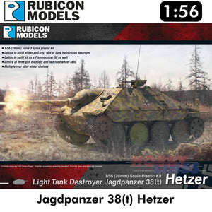 Jadgpanzer 38(t) "Hetzer" Tank Plastic Model Kit 1:56 Rubicon Models 280030