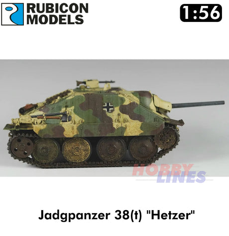 Jadgpanzer 38(t) "Hetzer" Tank Plastic Model Kit 1:56 Rubicon Models 280030