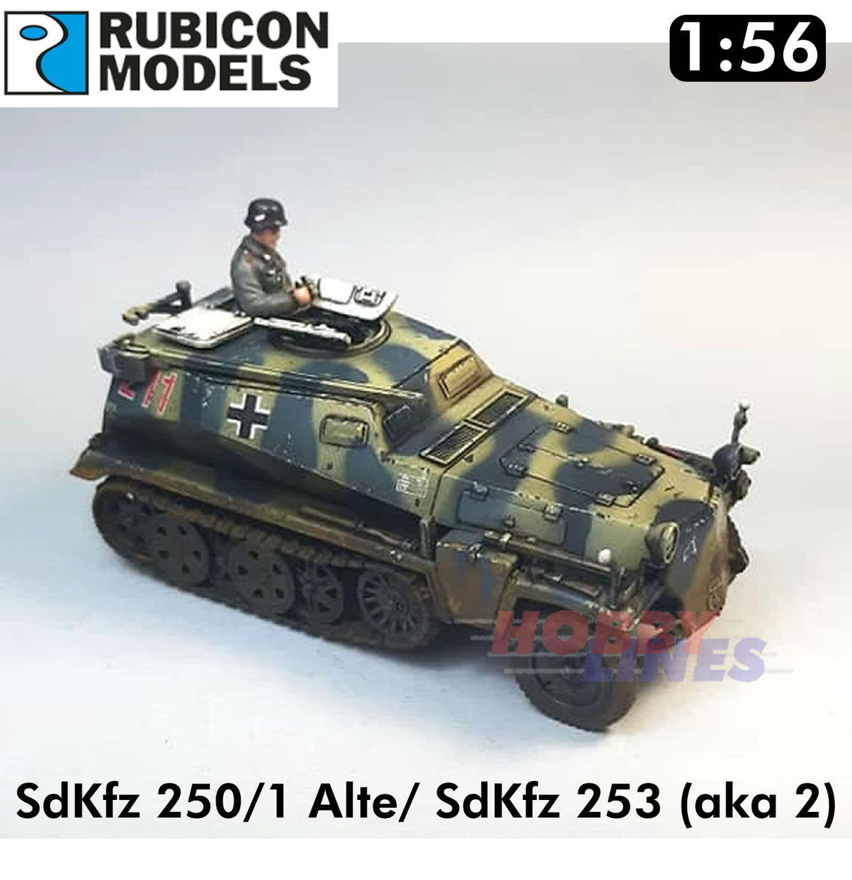 SdKfz 250/1 Alte/ SdKfz 253 (aka 2) Plastic Model Kit 1:56 Rubicon Models 280032