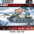 SU-85 / SU-122 SPG Self Propelled Gun Plastic Model 1:56 Rubicon Models 280034