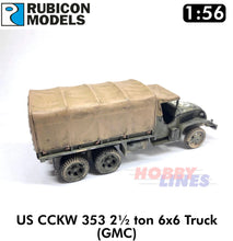 Load image into Gallery viewer, US CCKW 353 2½ ton 6x6 Truck GMC Plastic Model Kit 1:56 Rubicon Models 280037
