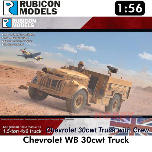 Chevrolet WB 30cwt Truck Plastic Model Kit 1:56 Rubicon Models 280075