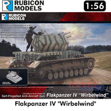 Load image into Gallery viewer, Flakpanzer IV &quot;Wirbelwind&quot; Anti Aircraft Plastic Kit 1:56 Rubicon Models 280079
