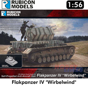 Flakpanzer IV "Wirbelwind" Anti Aircraft Plastic Kit 1:56 Rubicon Models 280079