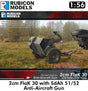 Anti-Aircraft Gun 2cm FlaK 30 with SdAh 51/52 Kit 1:56 Rubicon Models 280109