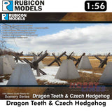 Dragon Teeth & Czech Hedgehog Diorama Plastic Kit 1:56 Rubicon Models 283005