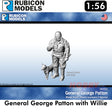 General George Patton with Willie Plastic FiguresKit 1:56 Rubicon Models 284013