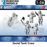 Soviet Tank Crew Plastic Figures Model Kit 1:56 Rubicon Models 284015