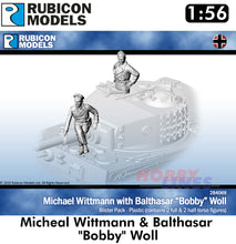 Load image into Gallery viewer, Micheal Wittmann &amp; Balthasar &quot; Bobby&quot;Woll Figures Kit 1:56 Rubicon Models 284069
