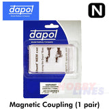 Magnetic Coupling Easi-Fit Medium Arm 1 pair N Gauge Dapol 2A-000-005 NSPARE7