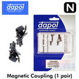 Magnetic Coupling Easi-Fit Medium Arm 1 pair N Gauge Dapol 2A-000-005 NSPARE7
