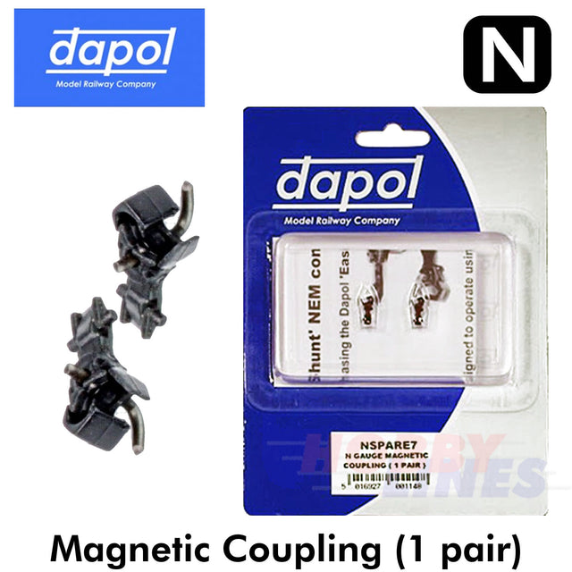 Magnetic Coupling Easi-Fit Medium Arm 1 pair N Gauge Dapol 2A-000-005 NSPARE7