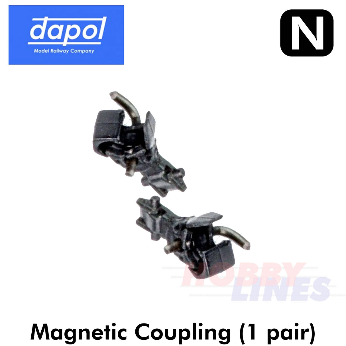 Magnetic Coupling Easi-Fit Medium Arm 1 pair N Gauge Dapol 2A-000-005 NSPARE7