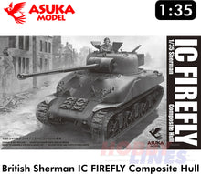 Load image into Gallery viewer, British Sherman IC FIREFLY Composite Hull Medium Tank WWII 1:35 kit ASUKA 35044
